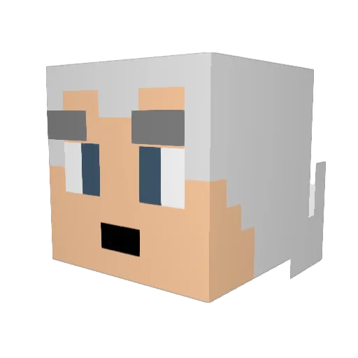 KOBonilla Minecraft avatar head, 3D render