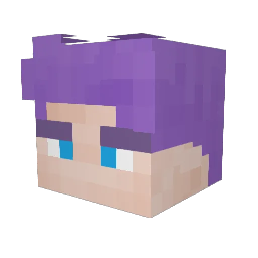 KOCMOCTAPC Minecraft avatar head, 3D render