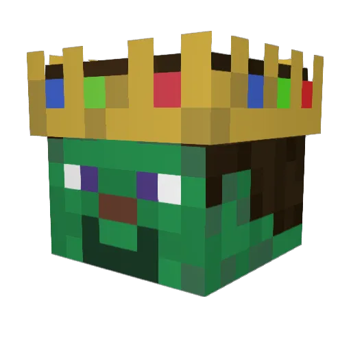 KODA1779 Minecraft avatar head, 3D render