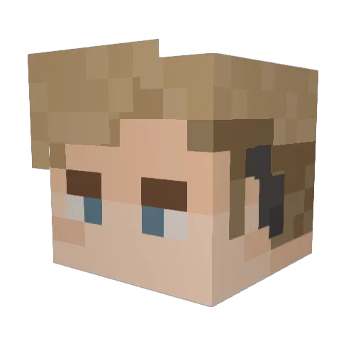 KODAISUSUMU Minecraft avatar head, 3D render