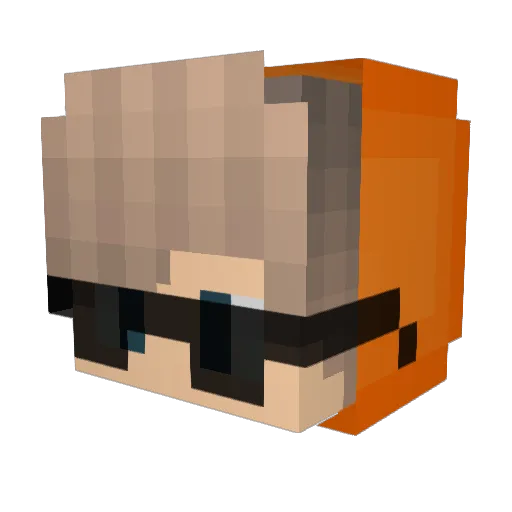KODEXxderpro Minecraft avatar head, 3D render