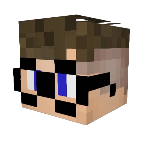 KOJCIECH Minecraft avatar head, 3D render