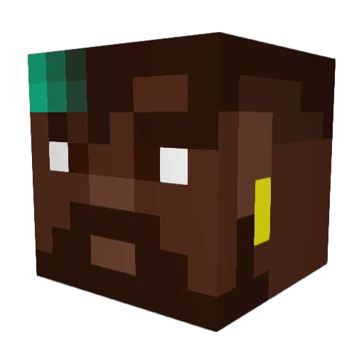 KOJIchang Minecraft avatar head, 3D render