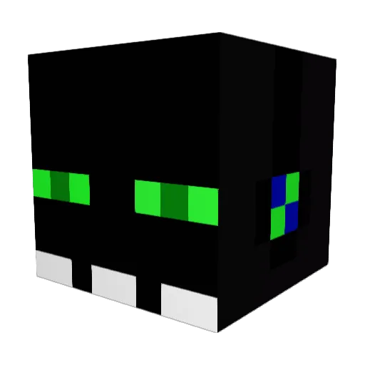 KOK10 Minecraft avatar head, 3D render