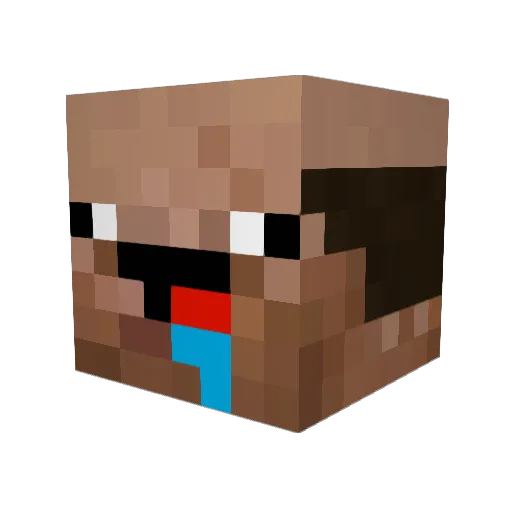 KOKAINJOCKE Minecraft avatar head, 3D render