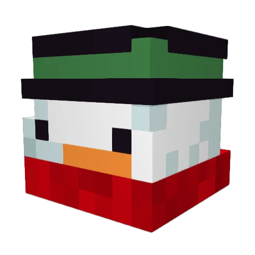 KOKILE003 Minecraft avatar head, 3D render