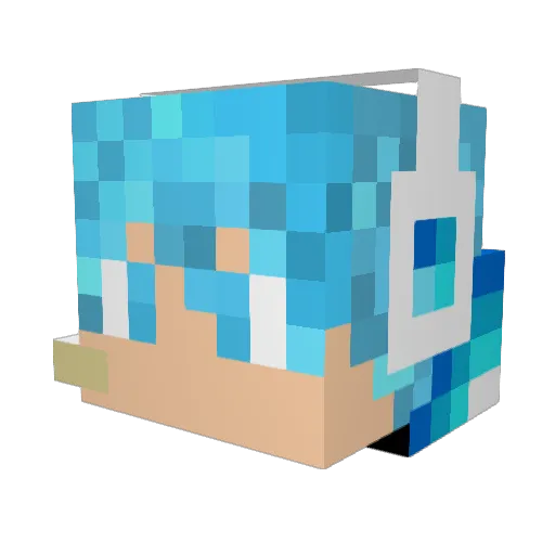 KOKIS_XD Minecraft avatar head, 3D render