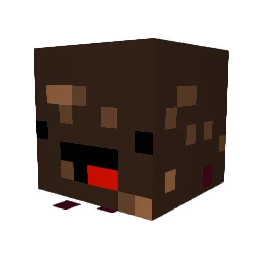 KOKOSfly Minecraft avatar head, 3D render