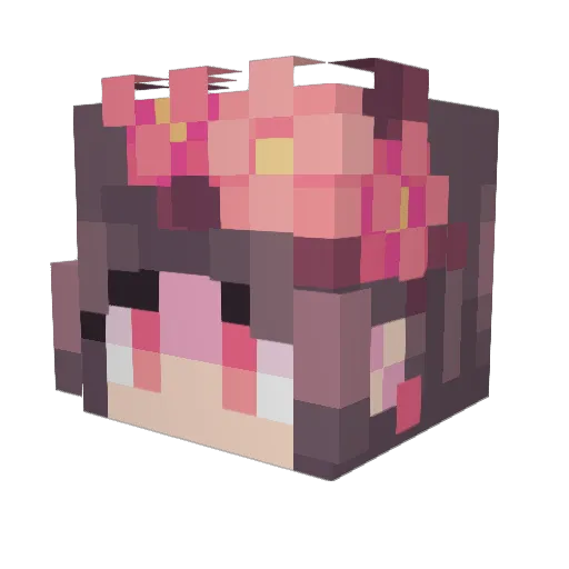 KOL9POT Minecraft avatar head, 3D render