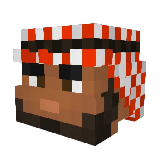 KOLER1337 Minecraft avatar head, 3D render