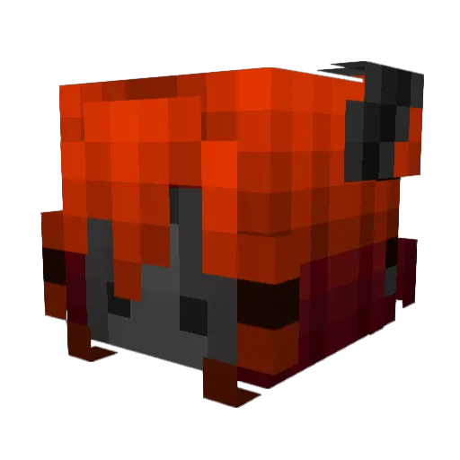 KOMENTIK Minecraft avatar head, 3D render