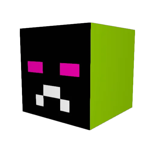 KOMKOVaaa Minecraft avatar head, 3D render