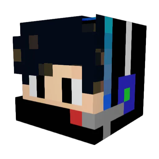 KONDO6689 Minecraft avatar head, 3D render