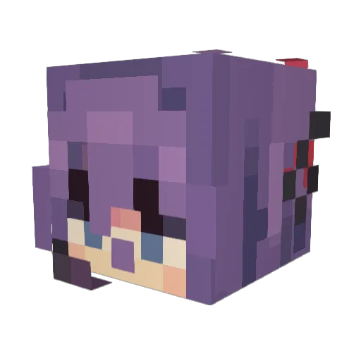 KONEN_666 Minecraft avatar head, 3D render