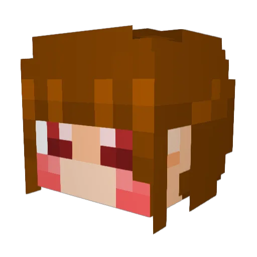 KONGBG Minecraft avatar head, 3D render