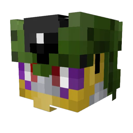 KONGEN1004 Minecraft avatar head, 3D render