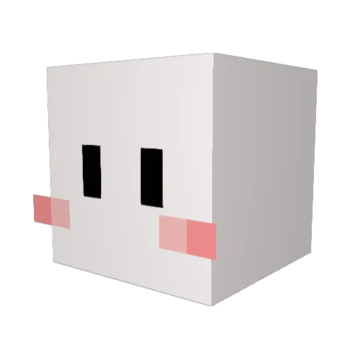 KONGNAML Minecraft avatar head, 3D render