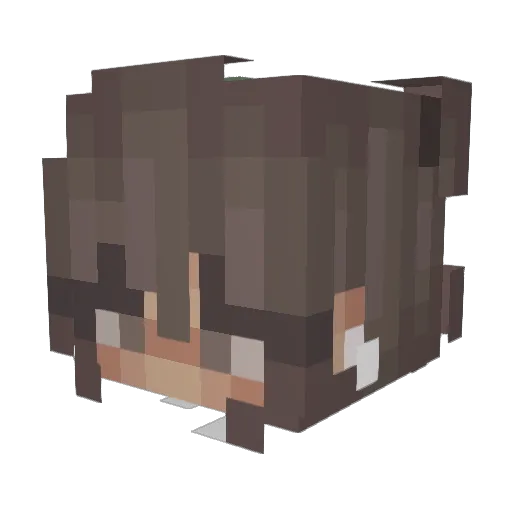 KOOLAIR Minecraft avatar head, 3D render