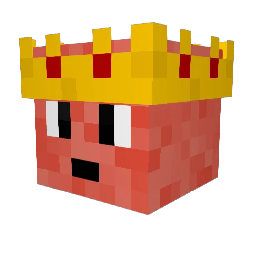 KOOLMAN_ Minecraft avatar head, 3D render