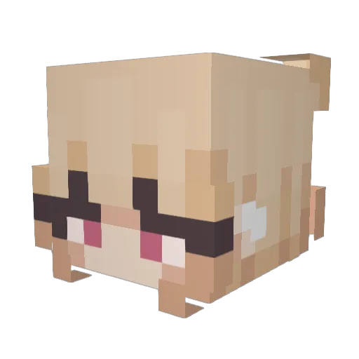 KOPO4KA_MAEHE3A Minecraft avatar head, 3D render