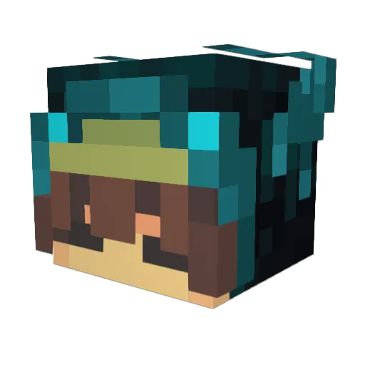 KORENNOAM Minecraft avatar head, 3D render