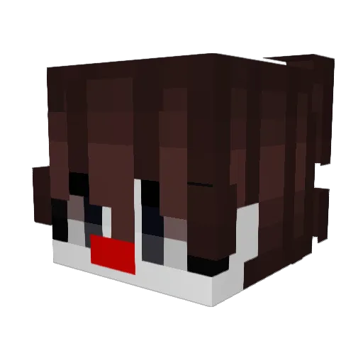 KORKORLAKE Minecraft avatar head, 3D render