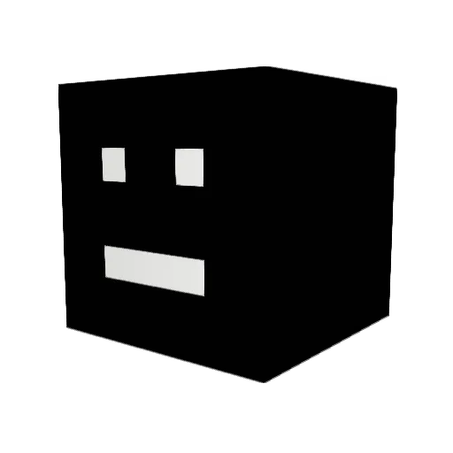 KOROLEVSKY Minecraft avatar head, 3D render