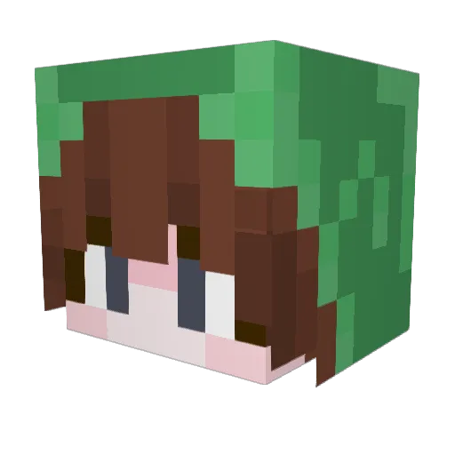 KORON3903 Minecraft avatar head, 3D render
