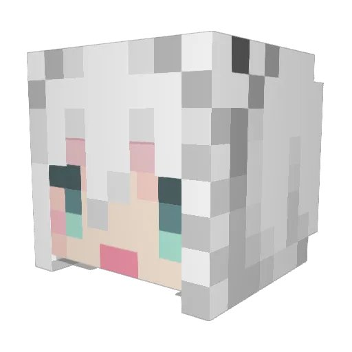 KOROSUKESAMA Minecraft avatar head, 3D render