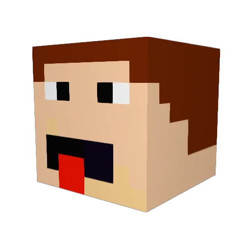 KORRISON Minecraft avatar head, 3D render