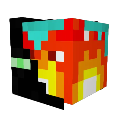 KORUPTSOLDIER Minecraft avatar head, 3D render