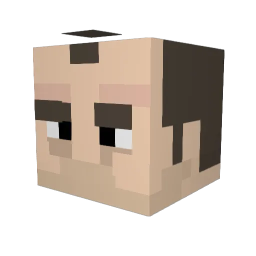 KOR_dingo Minecraft avatar head, 3D render