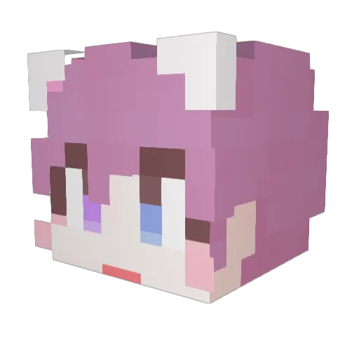 KOR_seongmin Minecraft avatar head, 3D render