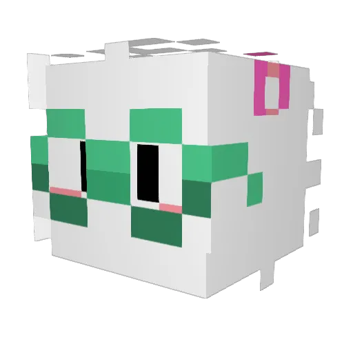 KOS5053 Minecraft avatar head, 3D render