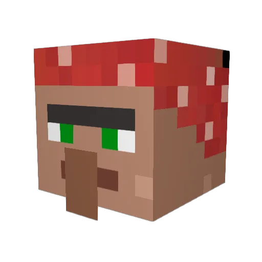 KOSB6296 Minecraft avatar head, 3D render