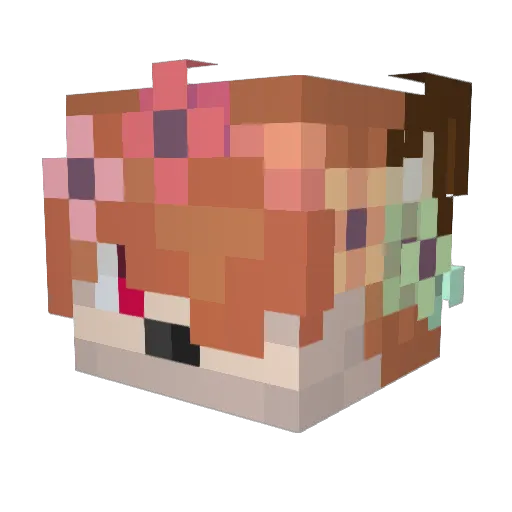 KOSMIECH Minecraft avatar head, 3D render