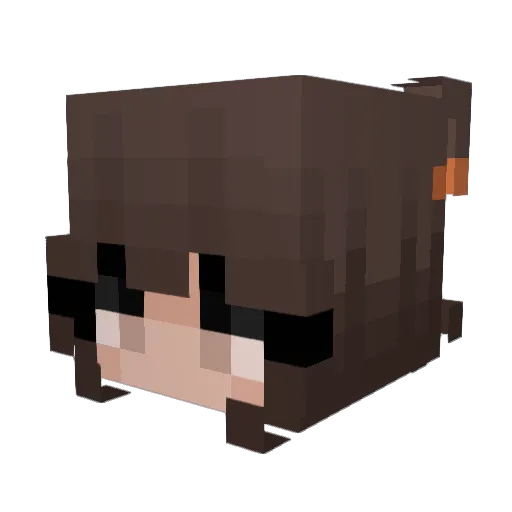 KOSMOSFox Minecraft avatar head, 3D render