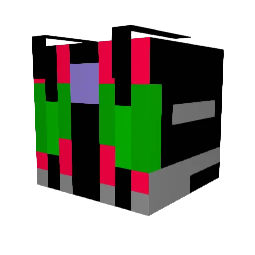 KOS_BLH Minecraft avatar head, 3D render