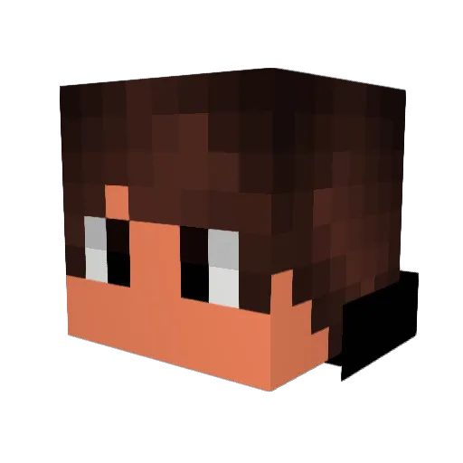 KOS_REDEATH_KOS Minecraft avatar head, 3D render