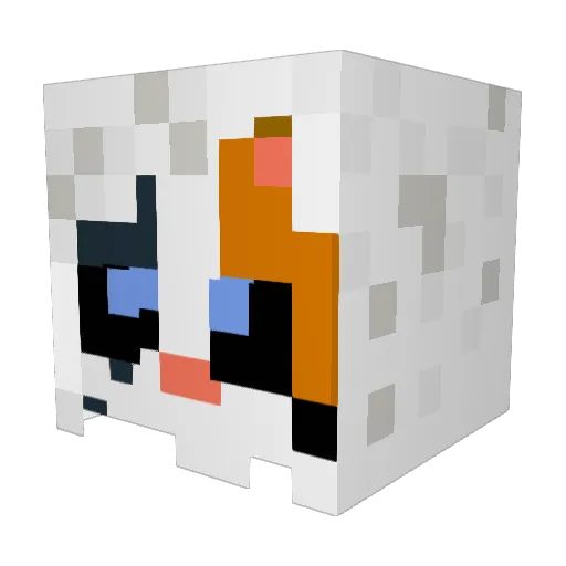 KOTEL3310 Minecraft avatar head, 3D render