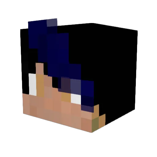 KOUGYTO Minecraft avatar head, 3D render