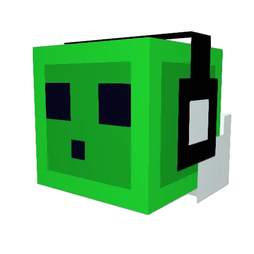 KOUTE Minecraft avatar head, 3D render