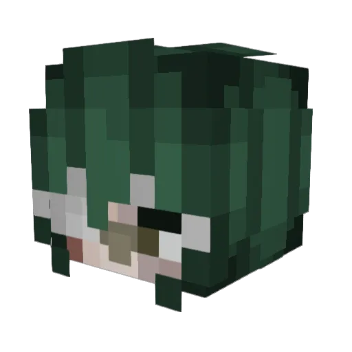 KOUTILOLA Minecraft avatar head, 3D render