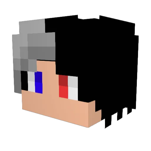 KO_KONG Minecraft avatar head, 3D render