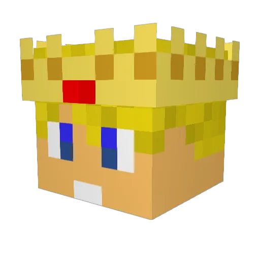 KOndzIOx Minecraft avatar head, 3D render