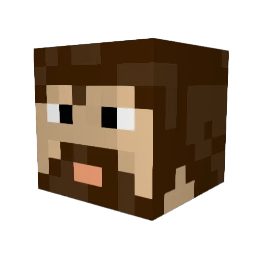 KOtatheman Minecraft avatar head, 3D render