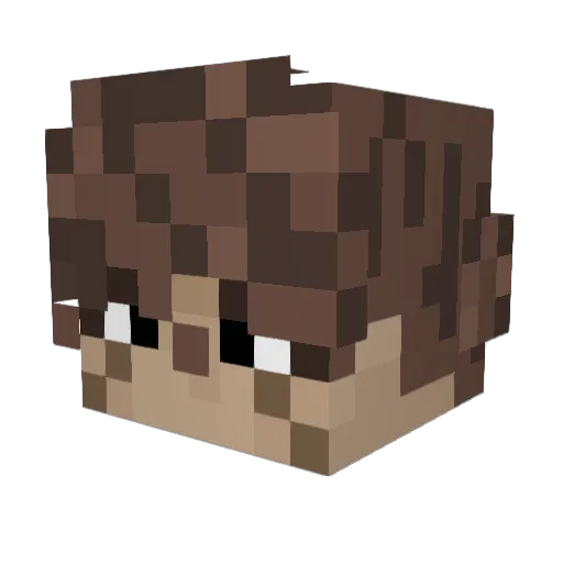 KPNCTMAH Minecraft avatar head, 3D render