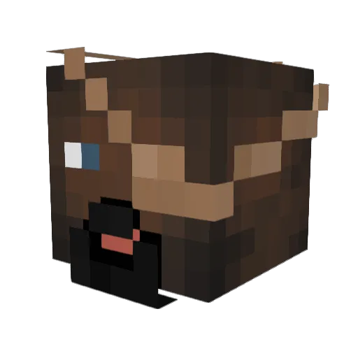 KPZ1337 Minecraft avatar head, 3D render