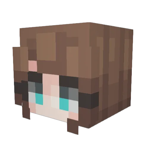 KP_Kristian Minecraft avatar head, 3D render
