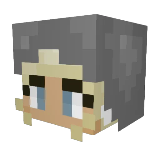 KPaws0 Minecraft avatar head, 3D render
